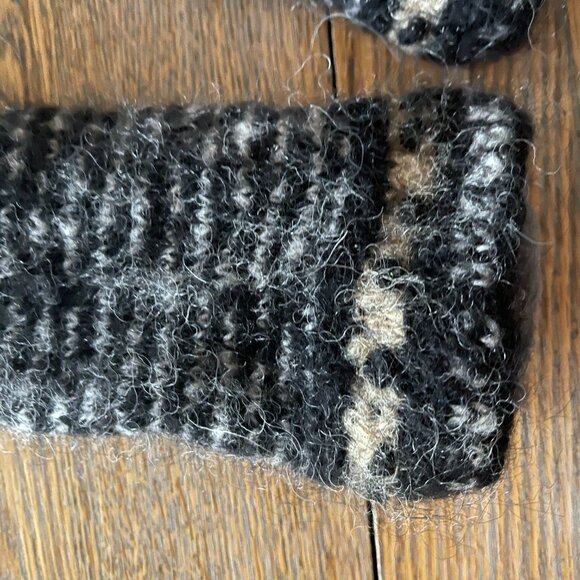 FRENCH KNOT wool 12" hand warmers/fleece lined - Picture 4 of 9